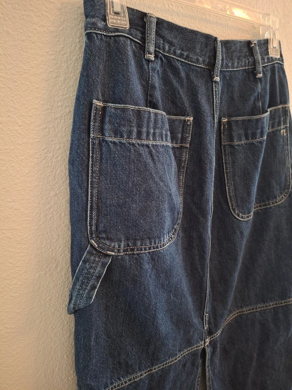 Madewell Denim Carpenter Maxi Skirt In Handlon Wash